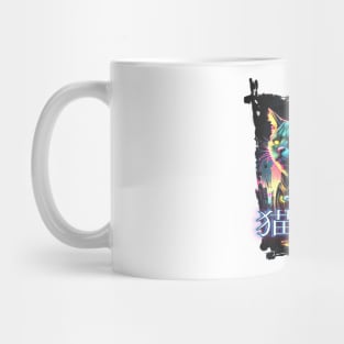 Cat Squad 003 Cyberpunk Neon Mug